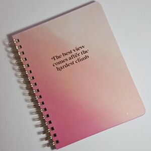 Pink Gradient Spiral Notebook